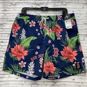 Hurley Boston Red Sox Hawaiian Board Shorts Men's Large  '47 Brand MLB Beach